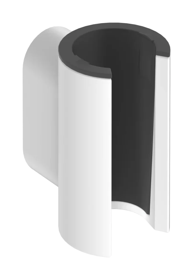 Hansgrohe Porter Fine Shower Support 66 X 65 X 61mm White - Matt product image - Image 1