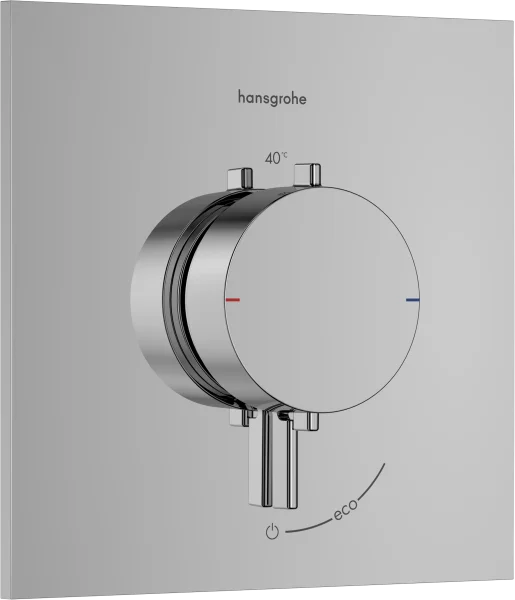 Hansgrohe Ecostat Comfort E Thermostatic Shower Mixer Concealed 265 X 245 X 180mm Chrome