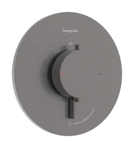 Hansgrohe Ecostat Comfort S Thermostatic Shower Mixer Concealed 262 X 233 X 168mm Gunmetal/chrome - Brushed