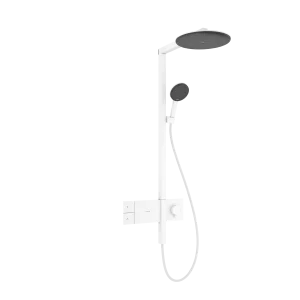 Hansgrohe Raindance Alive S Showerpipes With Thermostatic Mixer 1170 X 350 X 180mm White - Matt