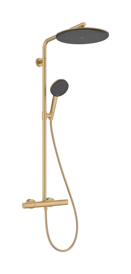 Hansgrohe Raindance Alive S Puro Showerpipes With Thermostatic Mixer 1170 X 350 X 180mm Bronze - Brushed product image - Image 1