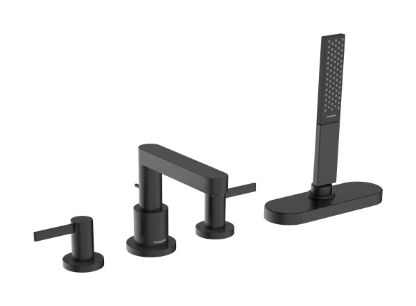 Hansgrohe Finoris Bath Mixers Concealed 553 X 285 X 229mm Gunmetal/chrome - Brushed