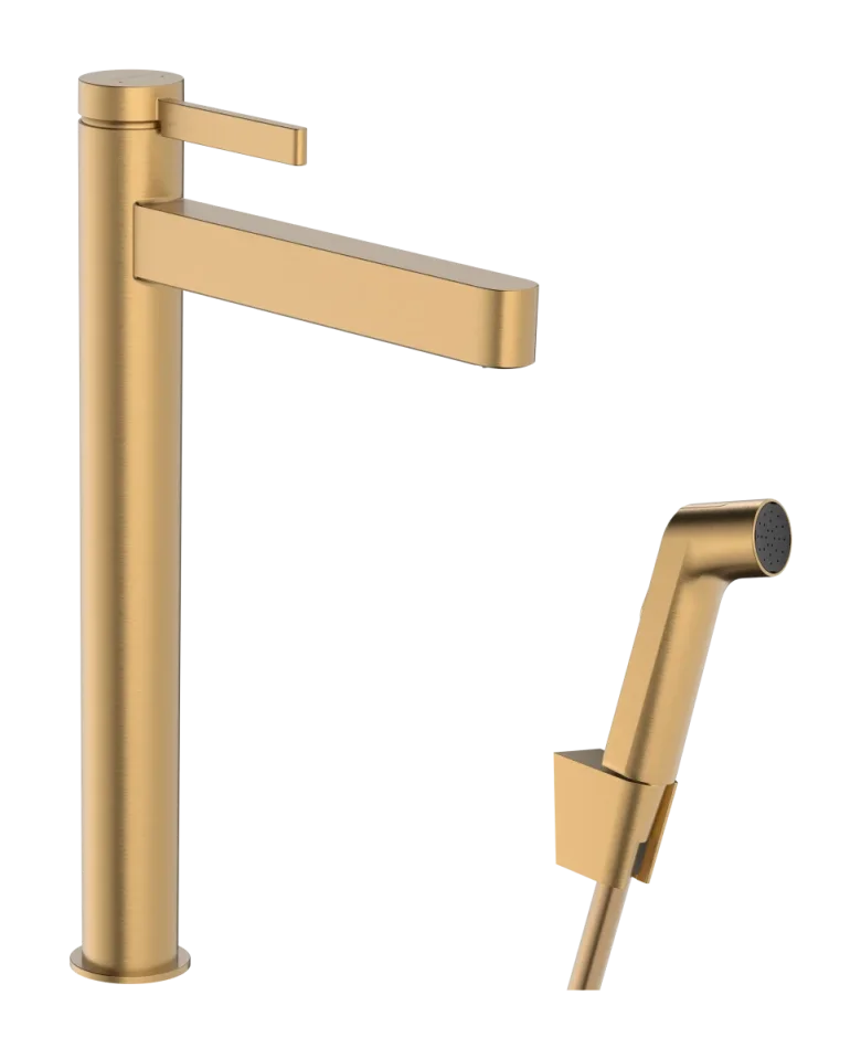 Hansgrohe Finoris Manual Mixers 558 X 314 X 81mm Bronze - Brushed product image - Image 1