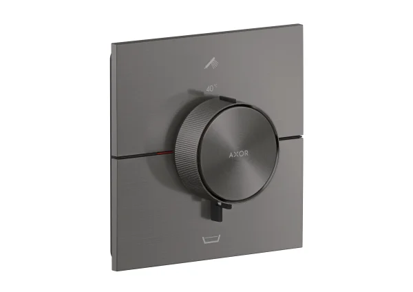 Axor Showerselect Id Thermostatic Shower Mixer Concealed 269 X 242 X 179mm Gunmetal/chrome - Brushed