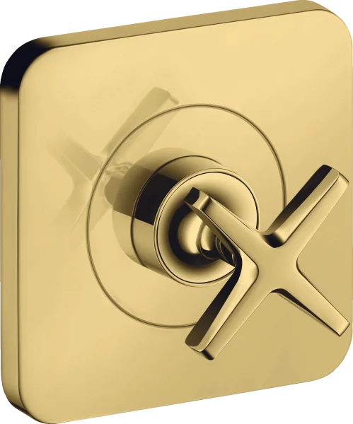 Axor Citterio E Shut-off Valve 12 Cm X 12 Cm Finish Set Gold Polished