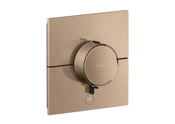 Axor Showerselect Id Thermostatic Shower Mixer Concealed 269 X 242 X 179mm Rose Gold/gold - Polished