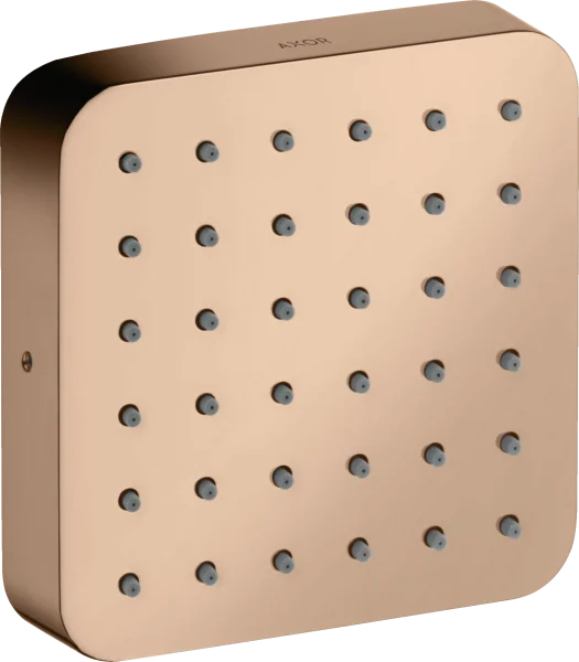 Axor Citterio E Shower Module 120/120 For Concealed Installation Softsquare Polished Red Gold