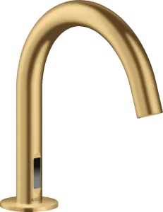 Axor Uno Electronic Basin Mixer Without Temperature Control With 230 V Mains Connection Gold Brushed