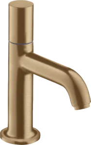 Axor Uno Pillar Tap 70 Without Waste Brushed Bronze