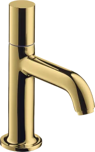 Axor Uno Pillar Tap 70 Without Waste Gold Polished