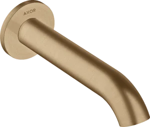 Axor Uno Bath Spout Curved Brushed Bronze