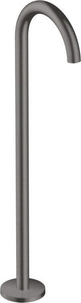 Axor Uno Bath Spout Curved Floor-standing Brushed Black Chrome