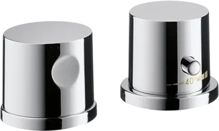 Axor Uno 2-hole Rim-mounted Thermostatic Bath Mixer Chrome product image - Image 2
