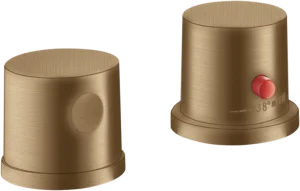 Axor Uno 2-hole Rim-mounted Thermostatic Bath Mixer Brushed Bronze