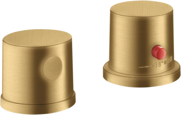 Axor Uno 2-hole Rim-mounted Thermostatic Bath Mixer Gold Brushed