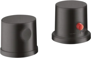 Axor Uno 2-hole Rim-mounted Thermostatic Bath Mixer Brushed Black Chrome