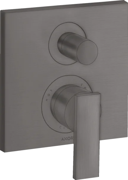 Axor Citterio Single Lever Manual Bath Mixer For Concealed Installation With Lever Handle And Integrated Backflow Prevention Brushed Black Chrome