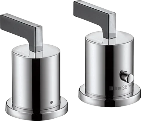 Axor Citterio 2-hole Rim-mounted Thermostatic Bath Mixer With Lever Handles Chrome