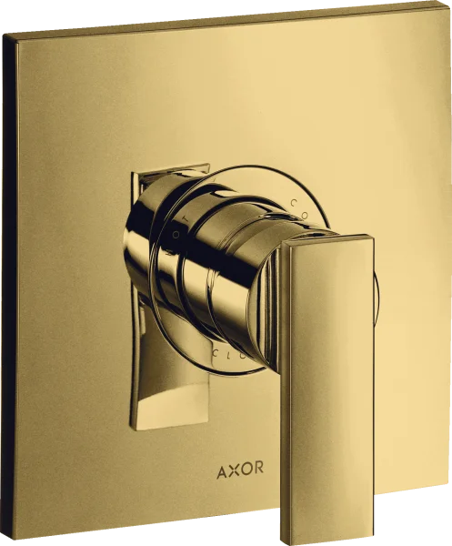 Axor Citterio Single Lever Manual Shower Mixer For Concealed Installation With Lever Handle Gold Polished