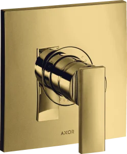 Axor Citterio Single Lever Manual Shower Mixer For Concealed Installation With Lever Handle Gold Polished