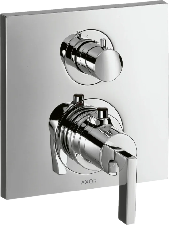 Axor Citterio Thermostatic Mixer For Concealed Installation With Shut-off / Diverter Valve And Lever Handle Chrome product image - Image 2