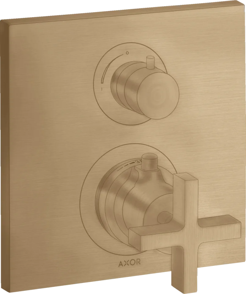 Axor Citterio Thermostatic Shower Mixer Concealed 217 X 187 X 135mm Bronze - Brushed product image - Image 1