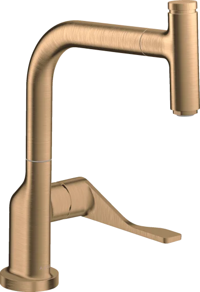 Axor Citterio Single Lever Kitchen Mixer Select 230 With Pull-out Spout Brushed Bronze