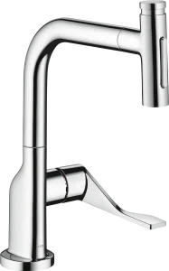 Axor Citterio Single Lever Kitchen Mixer Select 230 2jet With Pull-out Spray Gold Polished