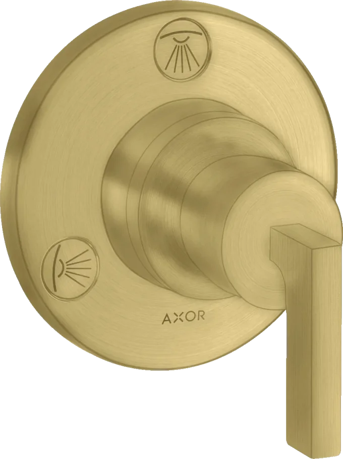 Axor Citterio Manual Shut-off & Diverter Valves 130 X 110 X 87mm Brass - Brushed product image - Image 1