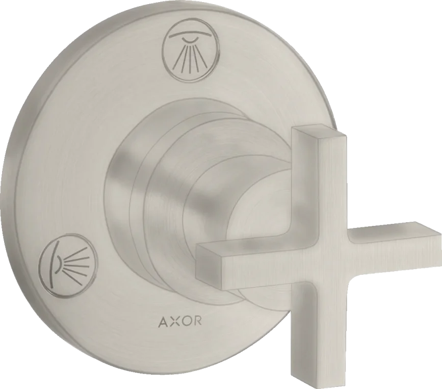 Axor Citterio Manual Shut-off & Diverter Valves 130 X 110 X 87mm Stainless Steel product image - Image 1