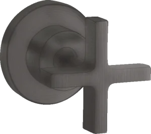 Axor Citterio Shut-off Valve For Concealed Installation With Cross Handle Brushed Black Chrome