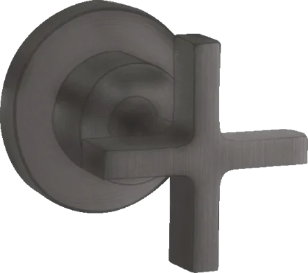 Axor Citterio Shut-off Valve For Concealed Installation With Cross Handle Brushed Black Chrome