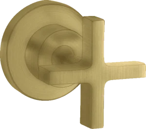 Axor Citterio Shut-off Valve For Concealed Installation With Cross Handle Brushed Brass
