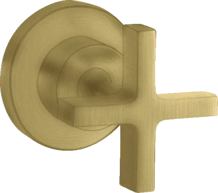 Axor Citterio Shut-off Valve For Concealed Installation With Cross Handle Brushed Brass