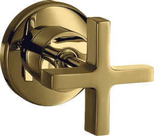 Axor Citterio Shut-off Valve For Concealed Installation With Cross Handle Gold Polished