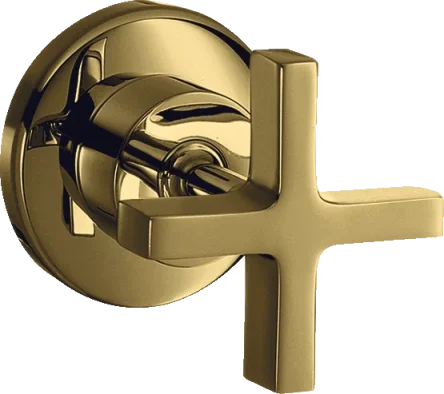 Axor Citterio Shut-off Valve For Concealed Installation With Cross Handle Gold Polished