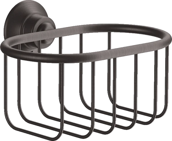 Axor Montreux Corner Basket 160 Mm X 101 Mm Brushed Black Chrome