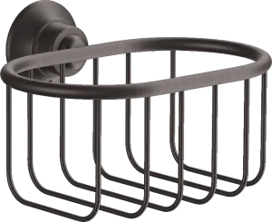 Axor Montreux Corner Basket 160 Mm X 101 Mm Brushed Black Chrome