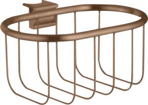 Axor Montreux Corner Basket 160 Mm X 83 Mm Brushed Red Gold