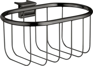 Axor Montreux Corner Basket 160 Mm X 83 Mm Polished Black Chrome