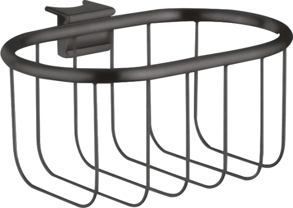 Axor Montreux Corner Basket 160 Mm X 83 Mm Brushed Black Chrome