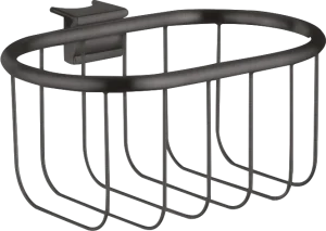 Axor Montreux Corner Basket 160 Mm X 83 Mm Brushed Black Chrome