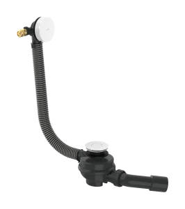 Axor Flexaplus Complete Set Of Basic Body And Finished Set Of Waste/overflow Fitting 501 X 263 X 128mm White - Matt