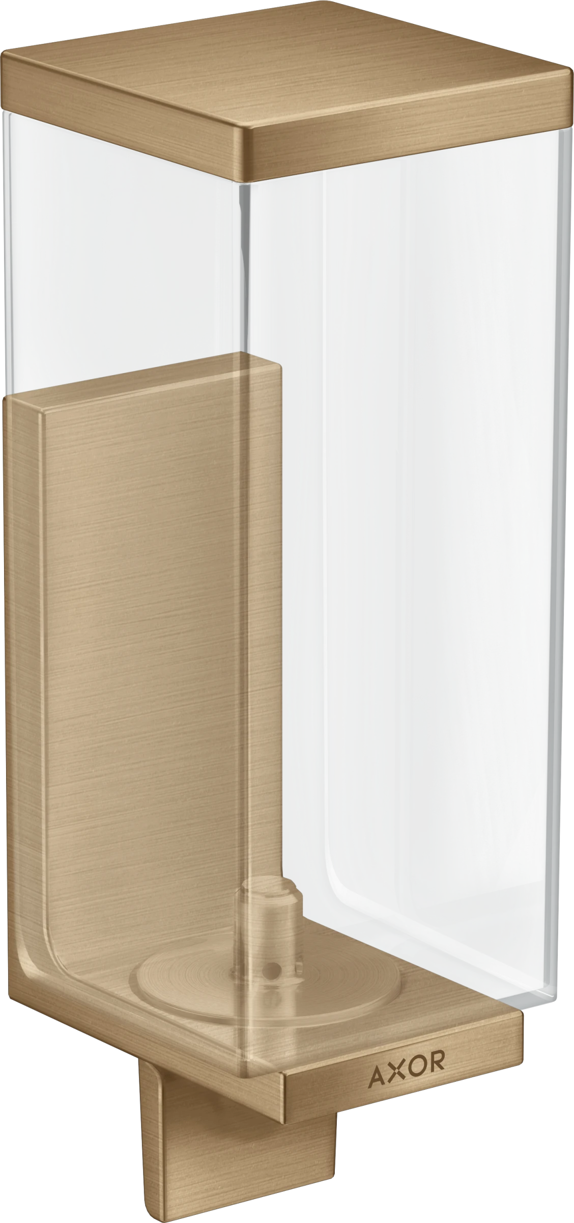 Axor Universal Rectangular Lotion Dispenser 255 X 185 X 180mm Bronze - Brushed