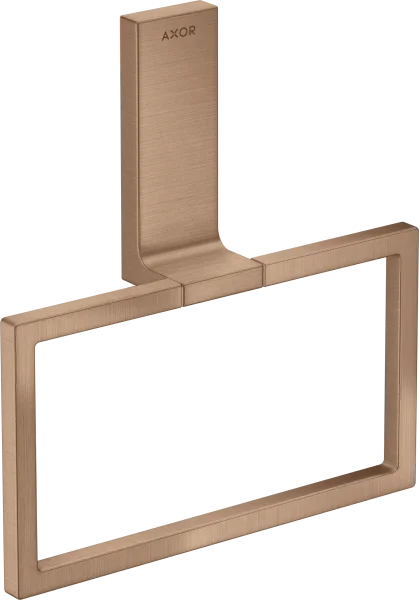 Axor Universal Rectangular Towel Ring 285 X 157 X 82mm Rose Gold/gold - Brushed