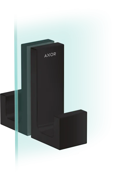 Axor Universal Rectangular Towel Holder 246 X 98 X 76mm Black - Matt