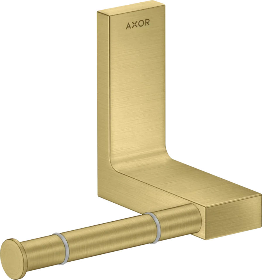 Axor Universal Rectangular Toilet Roll Holders 330 X 217 X 156mm Brass - Brushed product image - Image 1