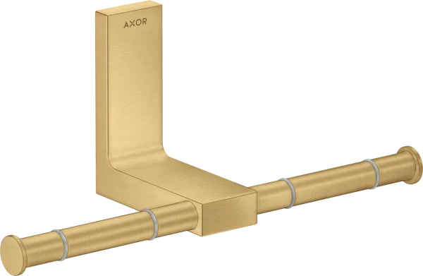 Axor Universal Rectangular Toilet Roll Holders 330 X 217 X 155mm Gold - Brushed