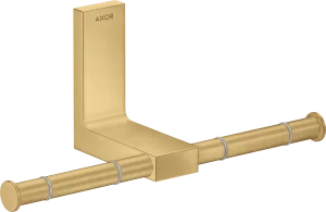 Axor Universal Rectangular Toilet Roll Holders 330 X 217 X 155mm Gold - Brushed