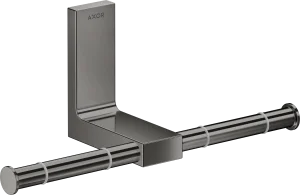 Axor Universal Rectangular Toilet Roll Holders 330 X 215 X 155mm Gunmetal/chrome - Polished